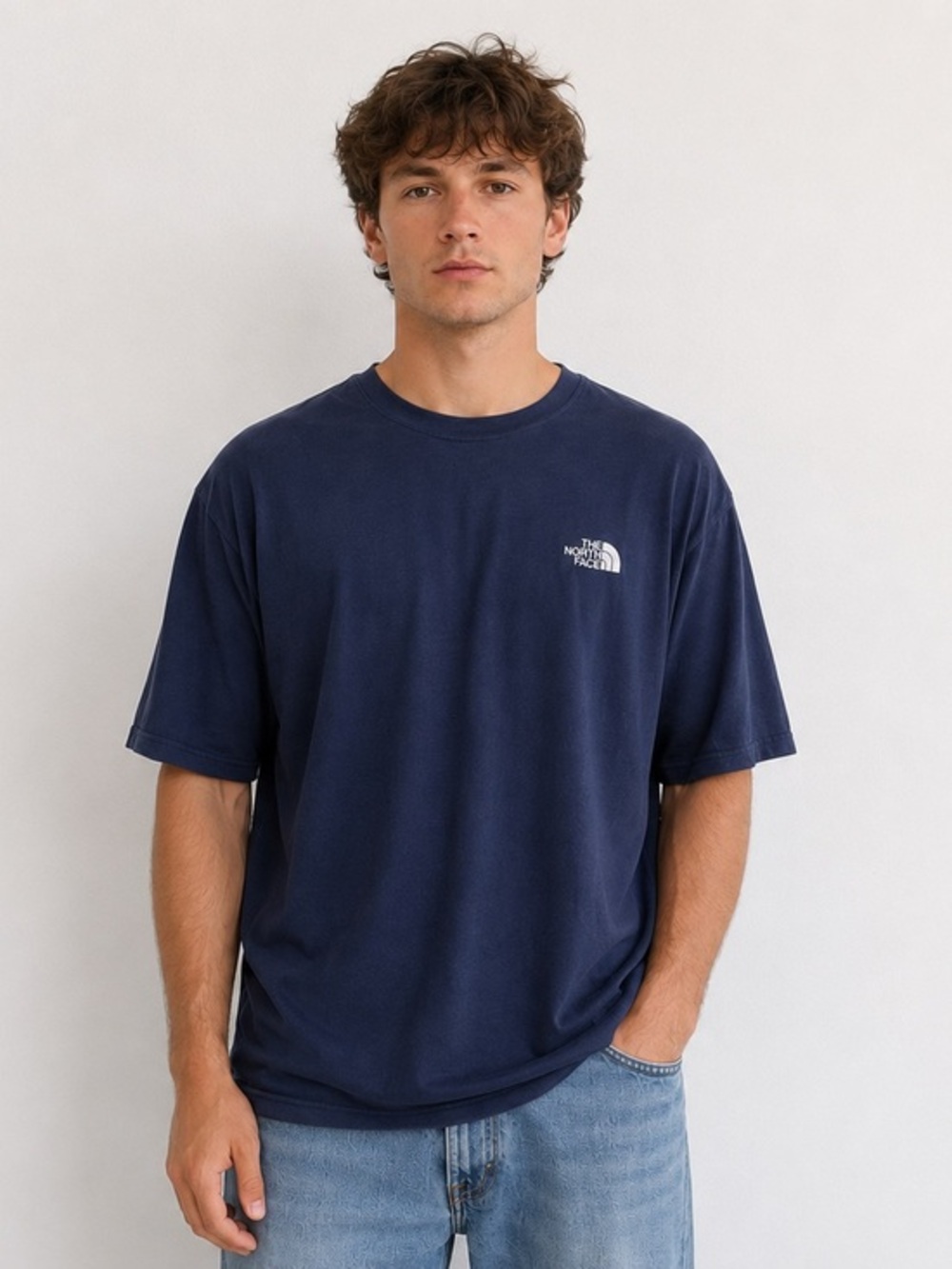 The North Face Shirt VaporWick Lightweight Performance T-Shirt Navy Blue Size M